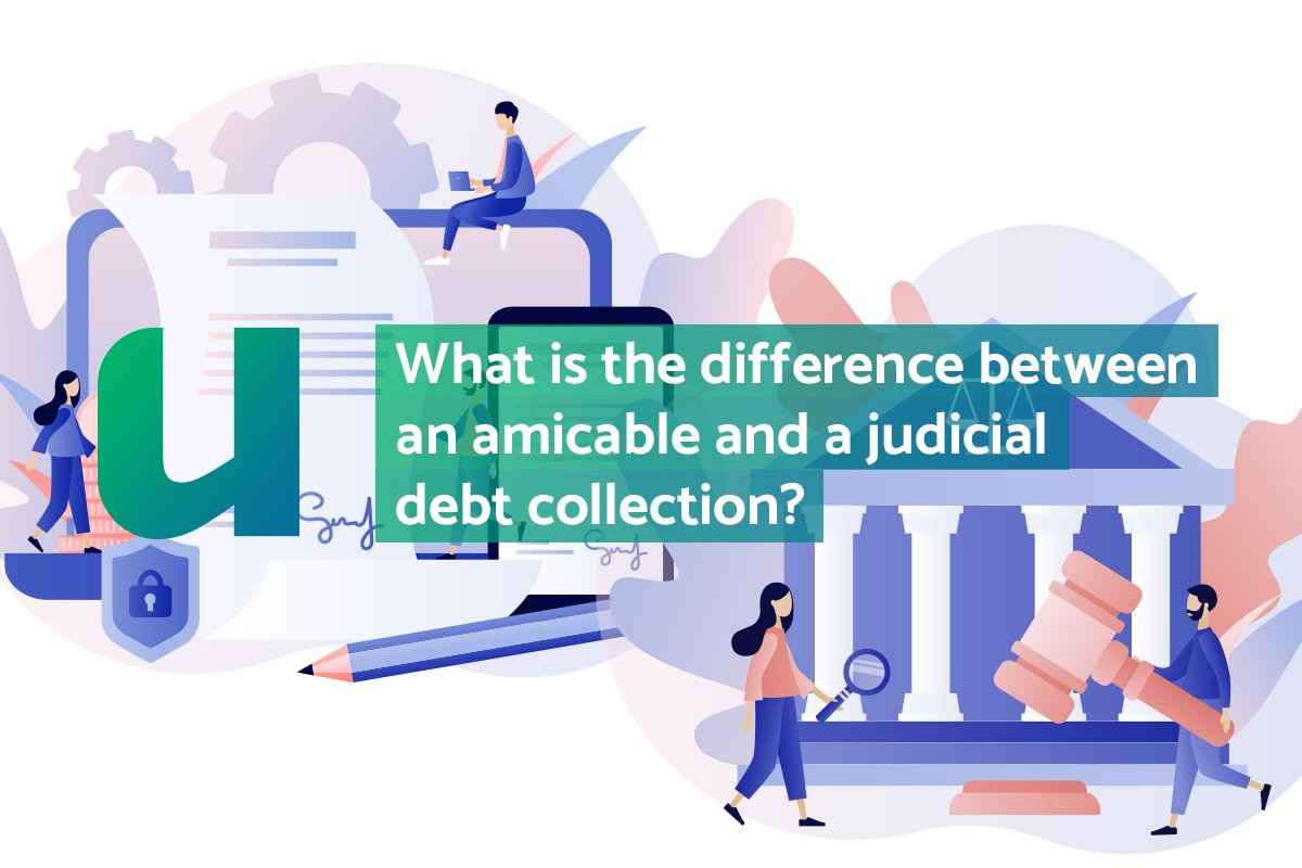 difference between an amicable and a judicial debt collection
