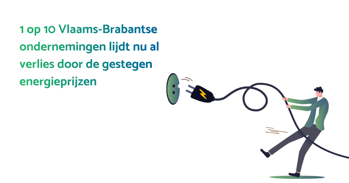1 op 10 Vlaams-Brabantse ondernemingen lijdt verlies door de gestegen energieprijzen